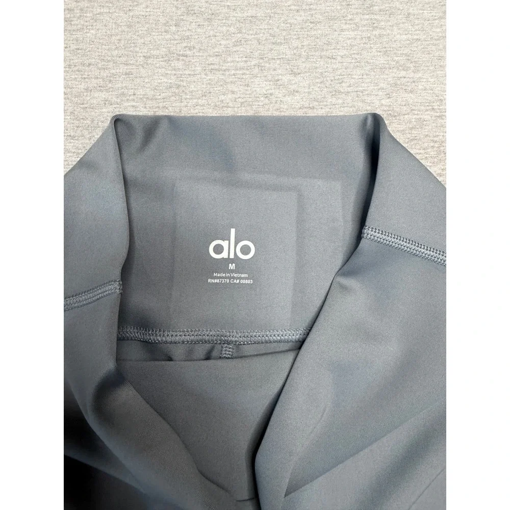 Alo Yoga Airlift High Waist Leggings W5766R Chrome Gray Womens Medium NWT